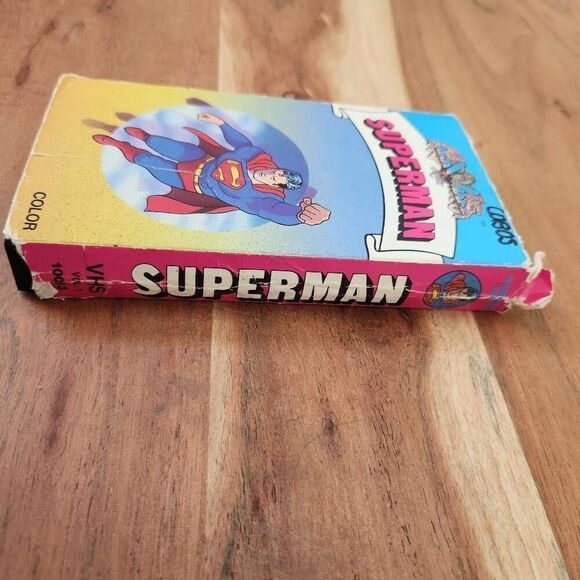 1991 Superman 80s vintage VHS video cassette tape Volume 1 superhero DC cartoon - Picture 2 of 7